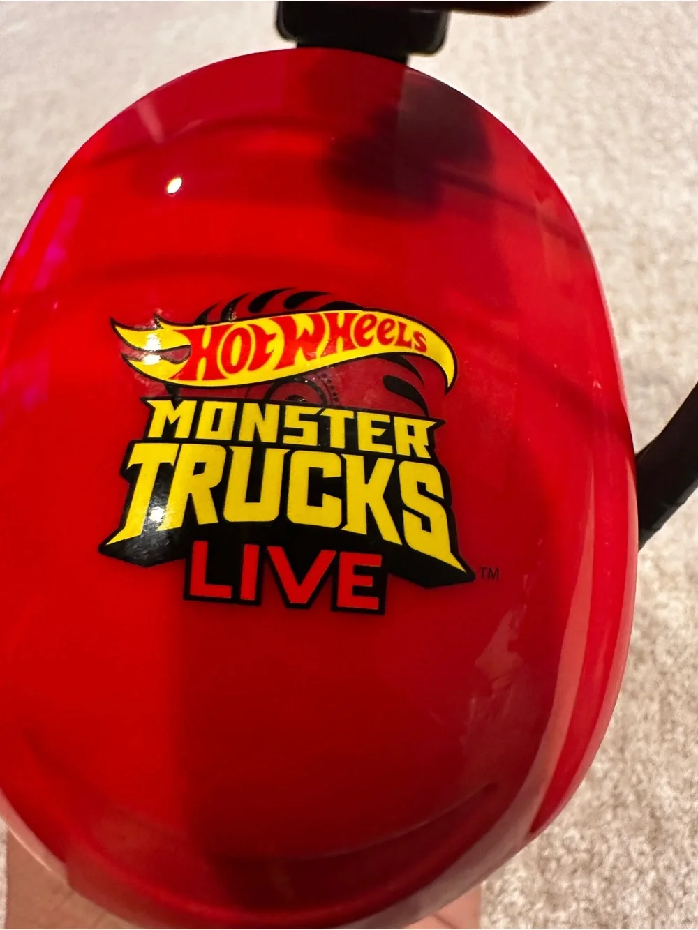 Monster Trucks Live Kids Hearing Protectors - Red